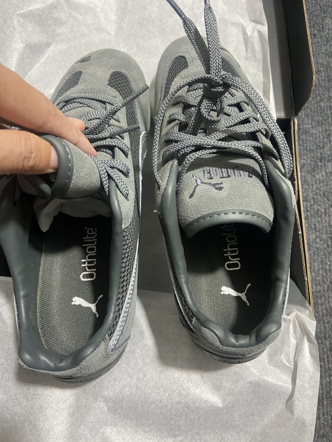 P
【纯原版 彪马】彪马Puma Speedcat OGWhite Red极速赛车系列低帮德训风拼接复古
