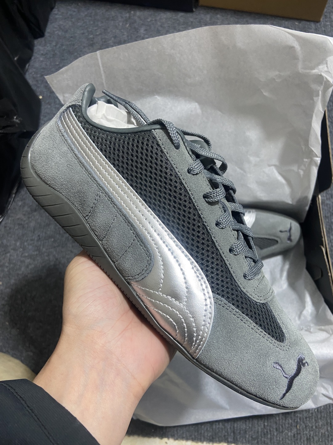 P
【纯原版 彪马】彪马Puma Speedcat OGWhite Red极速赛车系列低帮德训风拼接复古