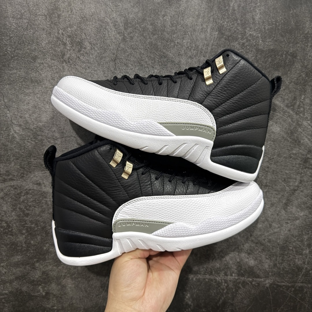 
Air Jordan AJ12 Retro 潮流 中帮 复古篮球鞋 黑白季后赛CT8013-006

