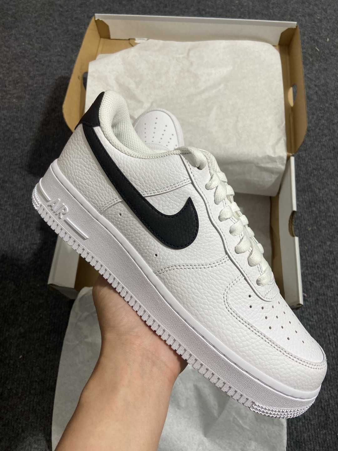 AF1白黑 尺码:36-¥：350 纯原-Air Force 1 Low White and Black 白黑 CT23