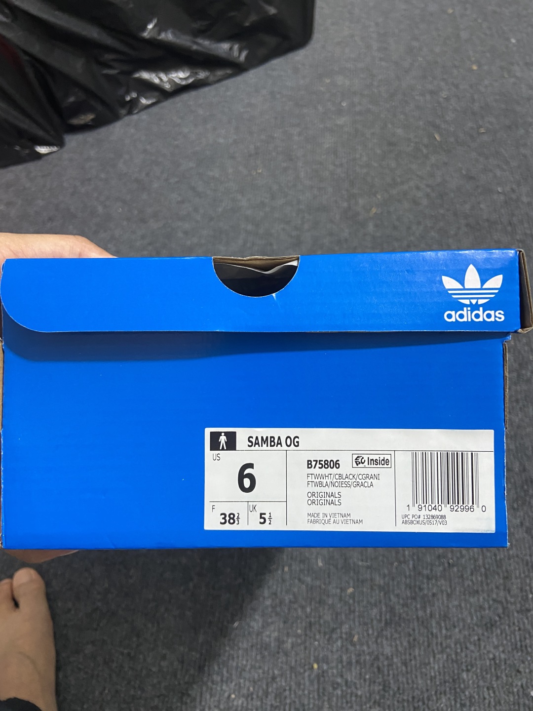 38.5    伪头层 仿头层
补单adidas originals SAMBA OG 黑白灰全码补齐入
