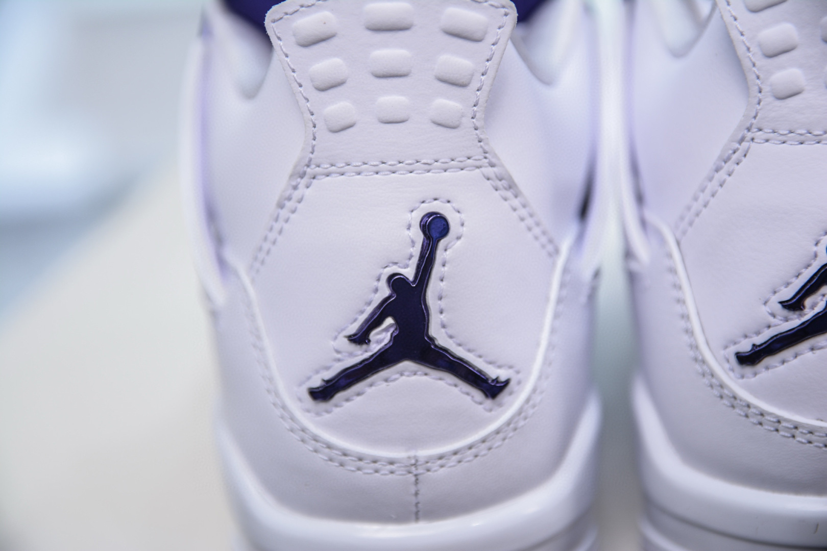  
纯原 Air Jordan AJ4 Retro 白紫 耗时多个月巨作 重金购买原楦原纸板 确保原汁原