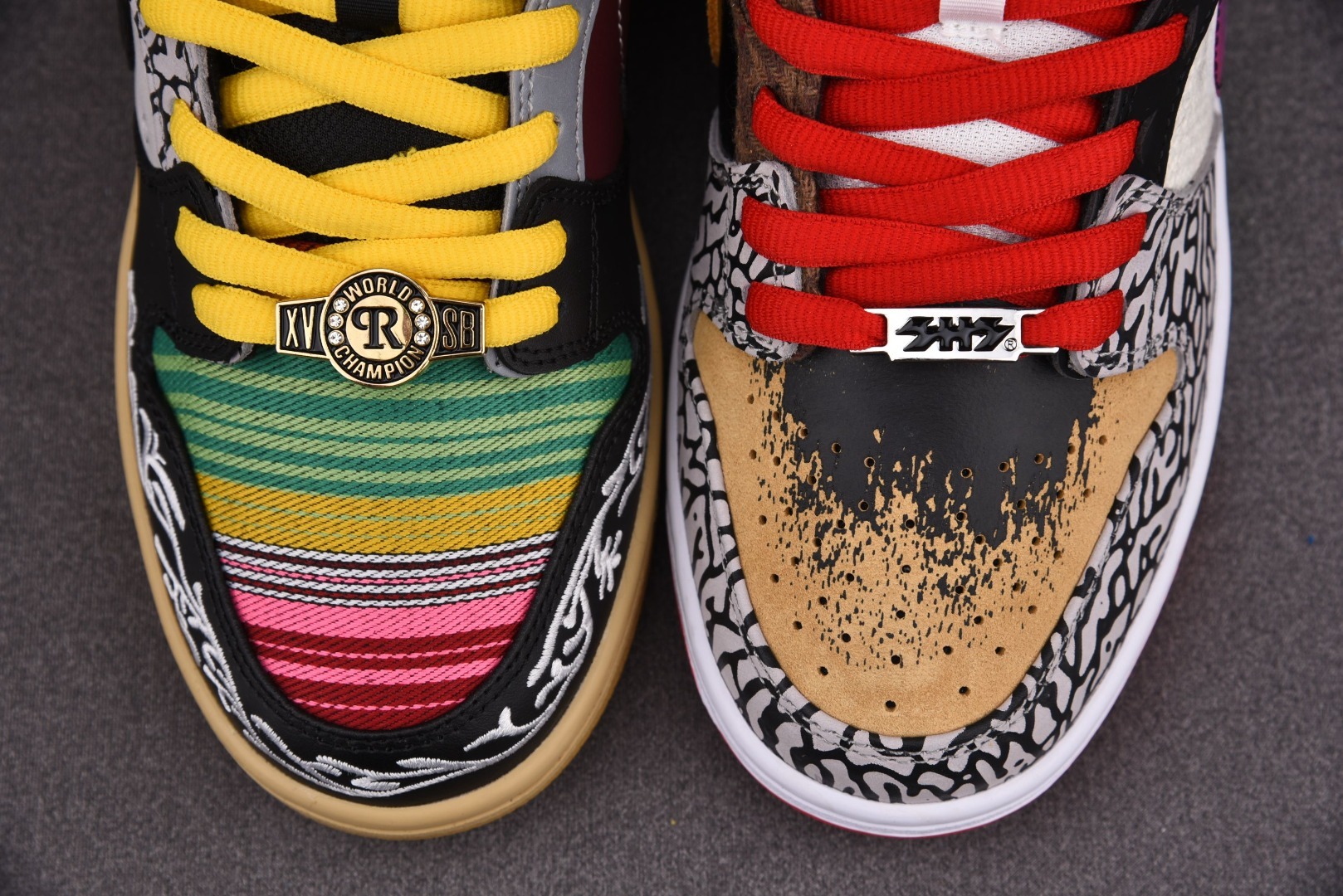 男码补货
Dunk彩色拼接 尺码：36-47.5

纯原版出品-SB Dunk Low What The
