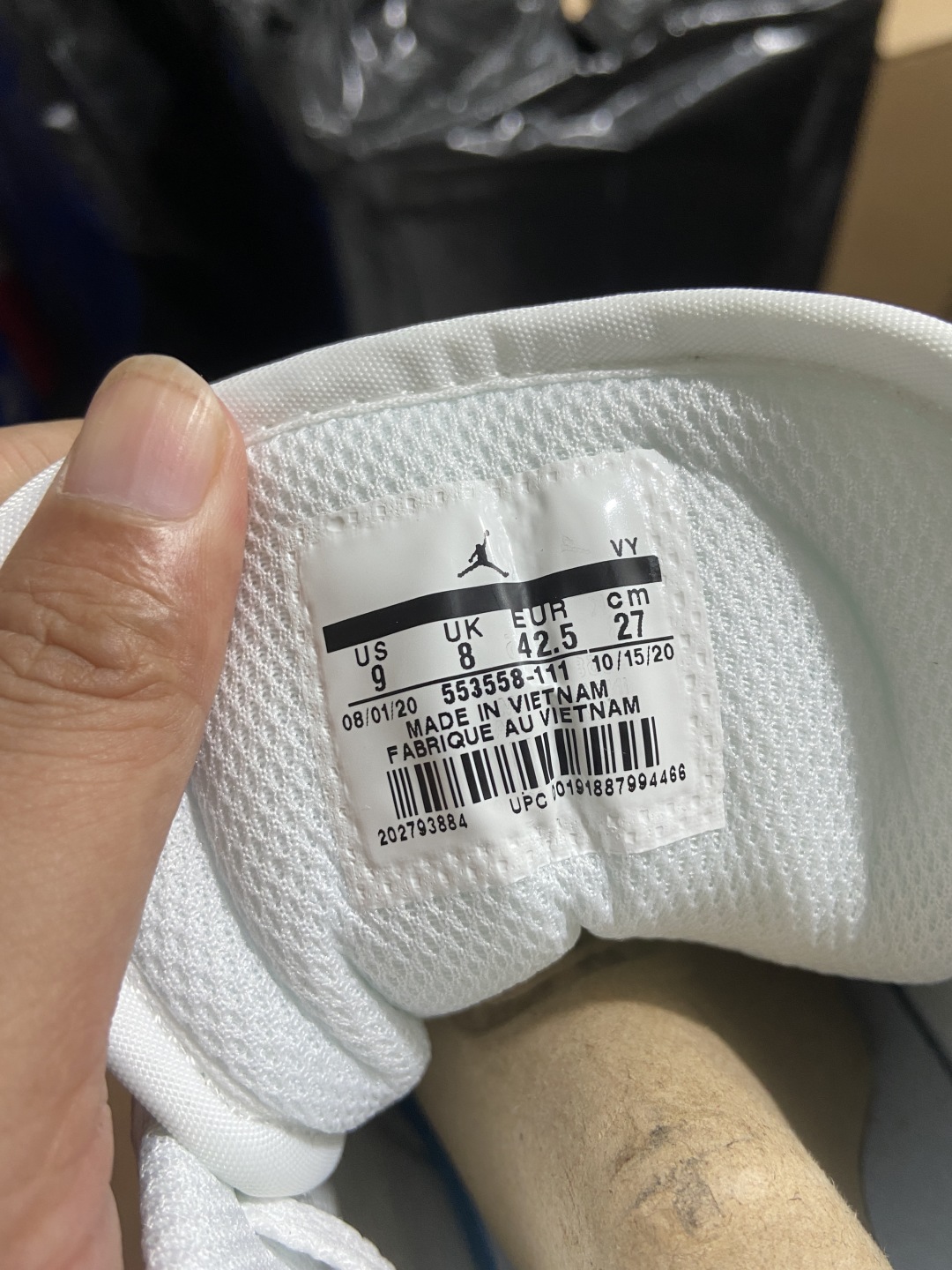 aj1纯白低帮 尺码：35.5-46

Air Jordan 1 AJ1 纯白耐克低帮男女小白鞋 -11