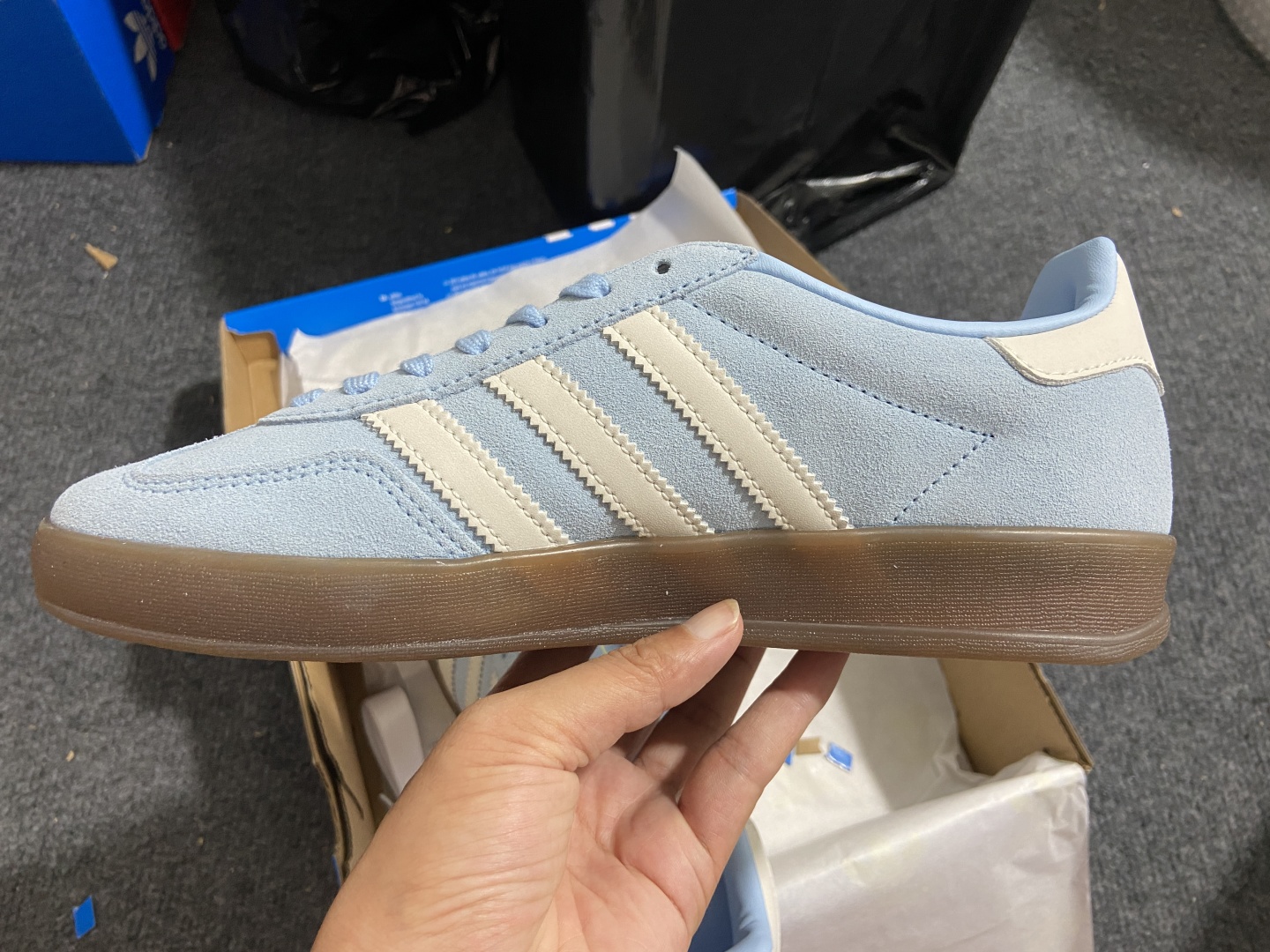 
【纯原版】Adidas Originals Gazelle Indoor  防滑低帮T头德训鞋 GZ复