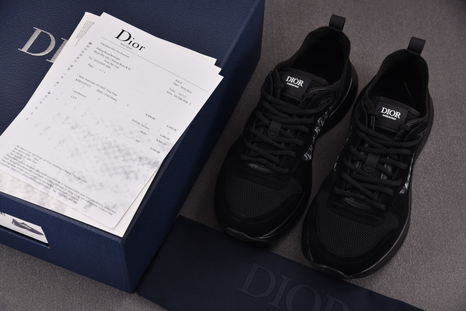 迪奥 尺码39-46

纯原版出品-Dior B25 Runner Black 黑色 YZ040
尺码：
