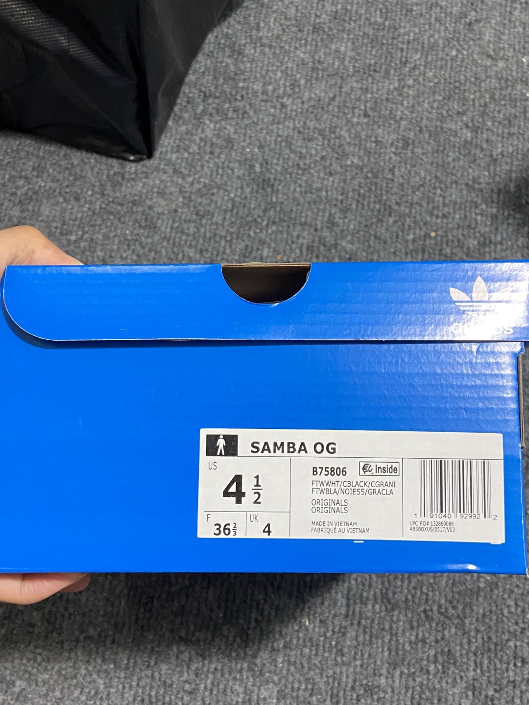 36.5    伪头层 仿头层
补单adidas originals SAMBA OG 黑白灰全码补齐入