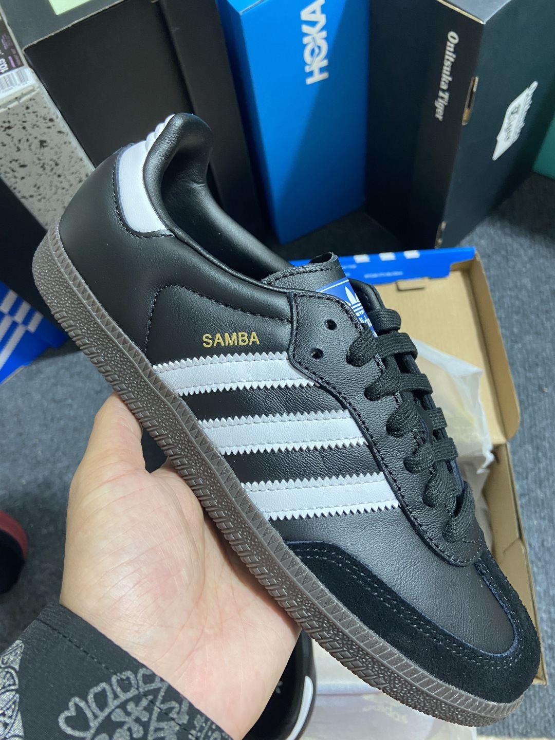 【原皮外贸xc】AD Original Samba OG 复古经典轻便板鞋 黑白 B75807 YZ0