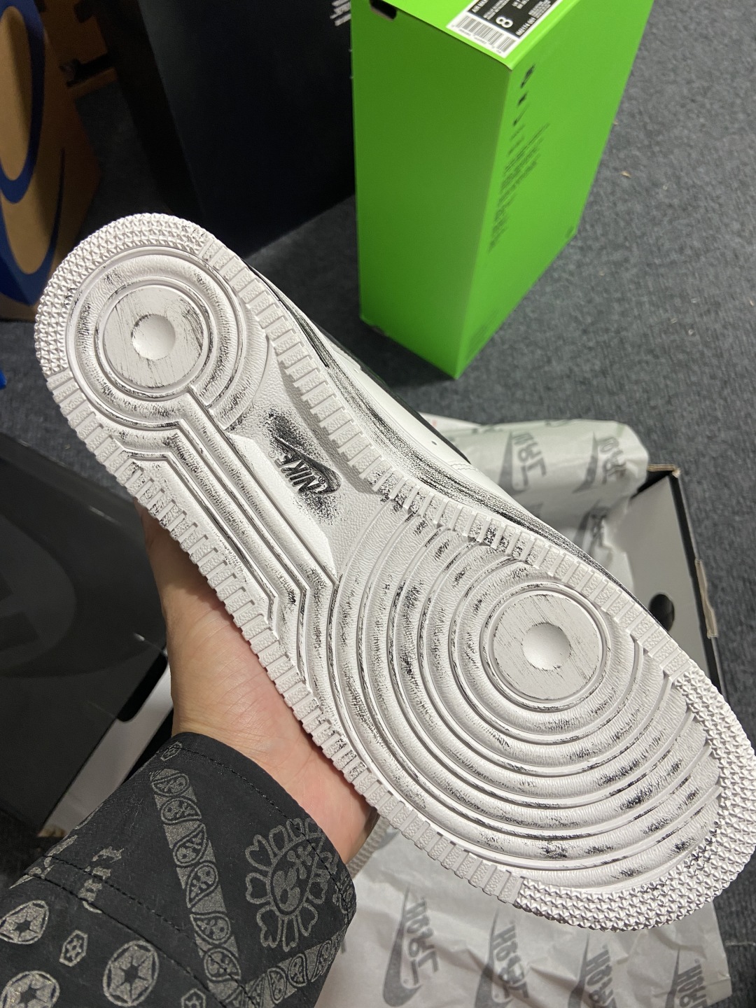 AF1权志龙2.0白 尺码：36-47.5

纯原版出品-韩式外贸-PEACEMINUSONE x Nk