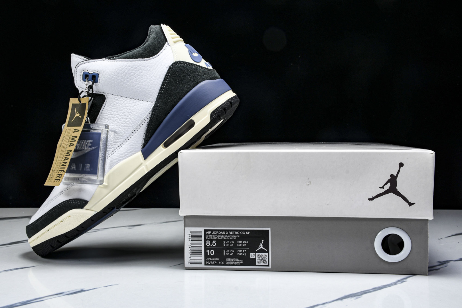 AJ3 尺码39-47.5

纯原版出品- Air Jordan 3 Retro OG SP Diffu
