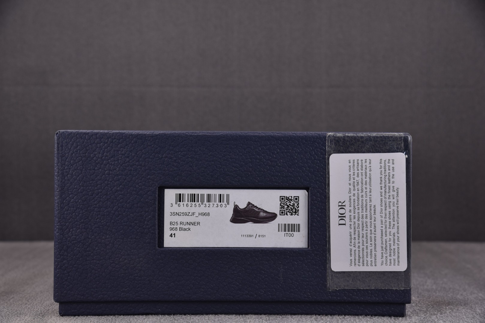 Dior 尺码40-46

纯原版出品-Dior B25 Runner Black 黑皮革 YZ022
