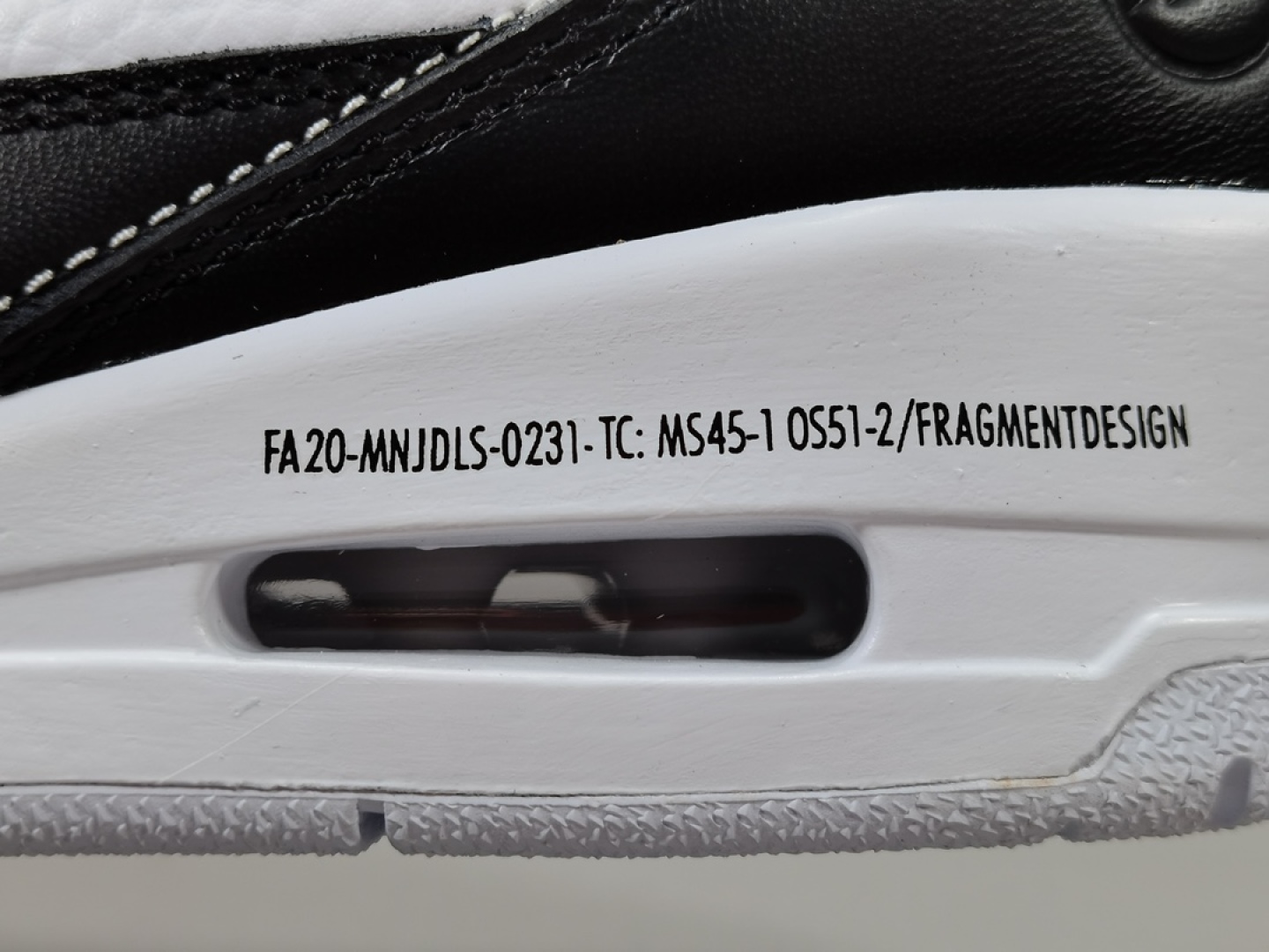  福利特价
【纯原：乔3】藤原浩黑白 闪电  Air jordan 3  X fragment，货号：D