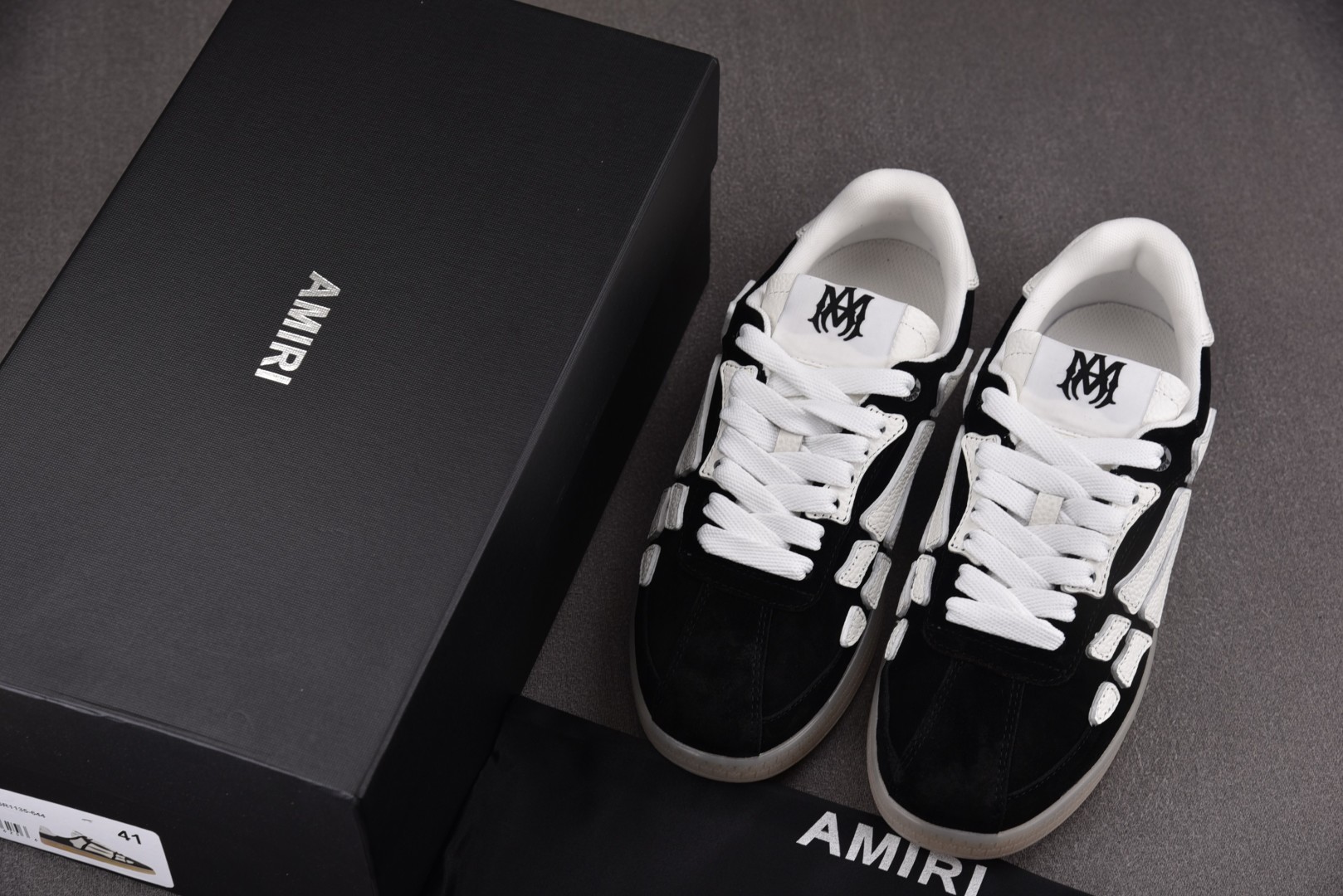 骨头鞋 尺码35-46

纯原版出品-AMIRI Pacific Bones 黑色 YZ021
尺码：3