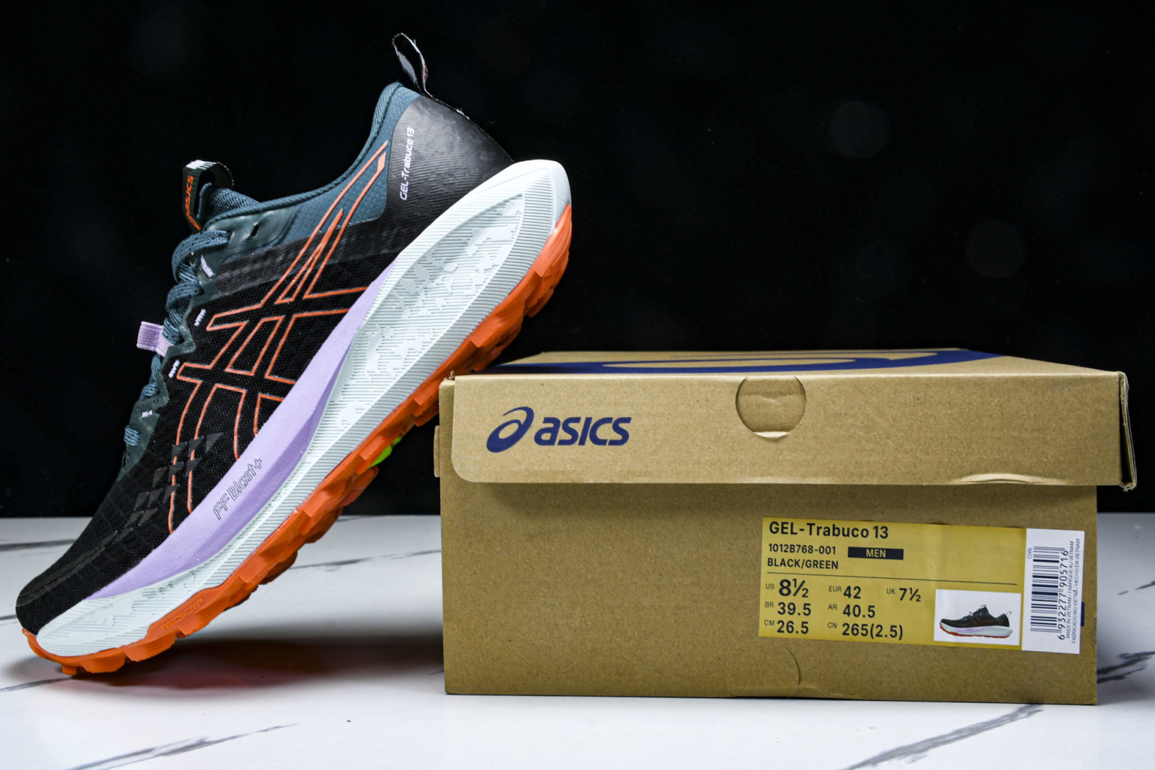  Asics Gel-Trabuco 13 亚瑟士复古透气休闲鞋缓震男子耐磨跑步鞋 1012B768-0