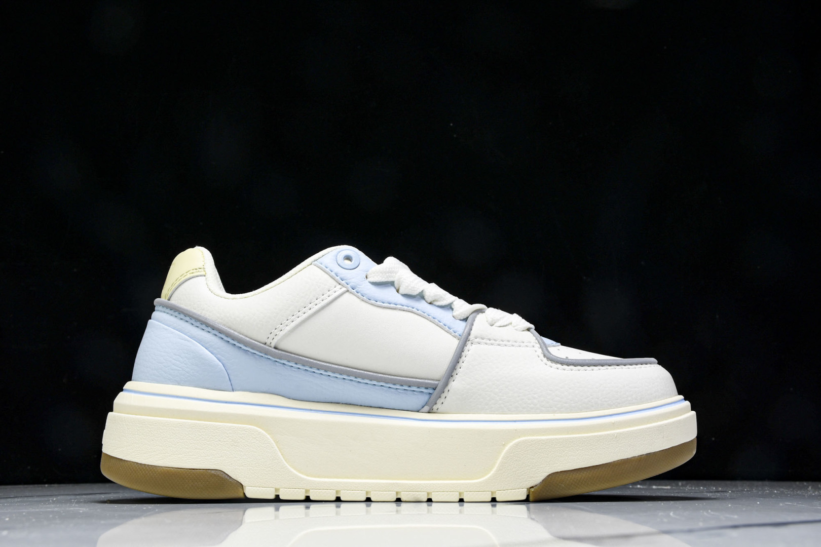  NY MLB Chunky Liner Mid Denim Monogram 纽约洋基队 增高厚底休闲