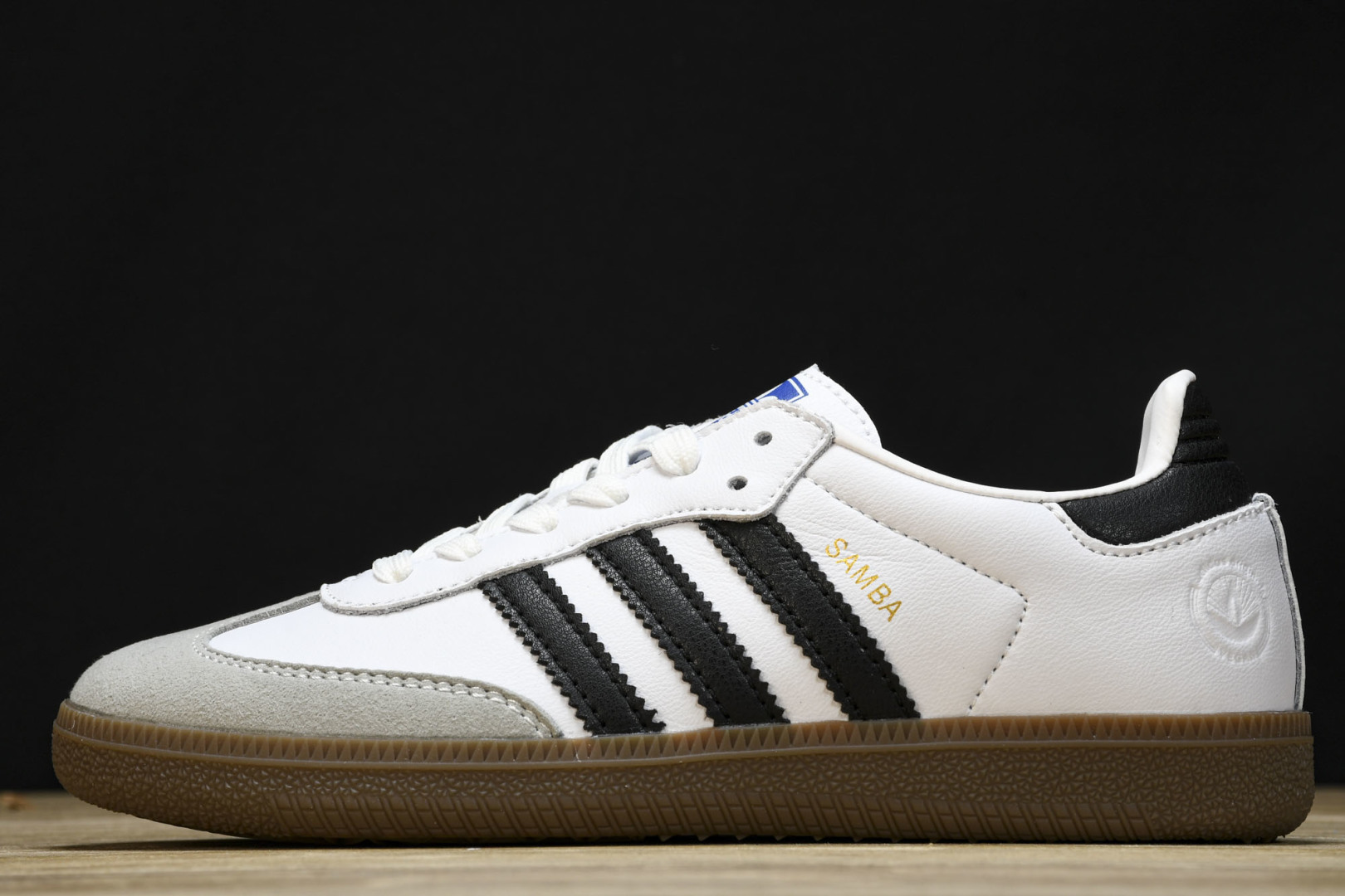 (童鞋)Ad Originals Samba 白黑灰 FW2427尺码：26 27 28 29 30 3