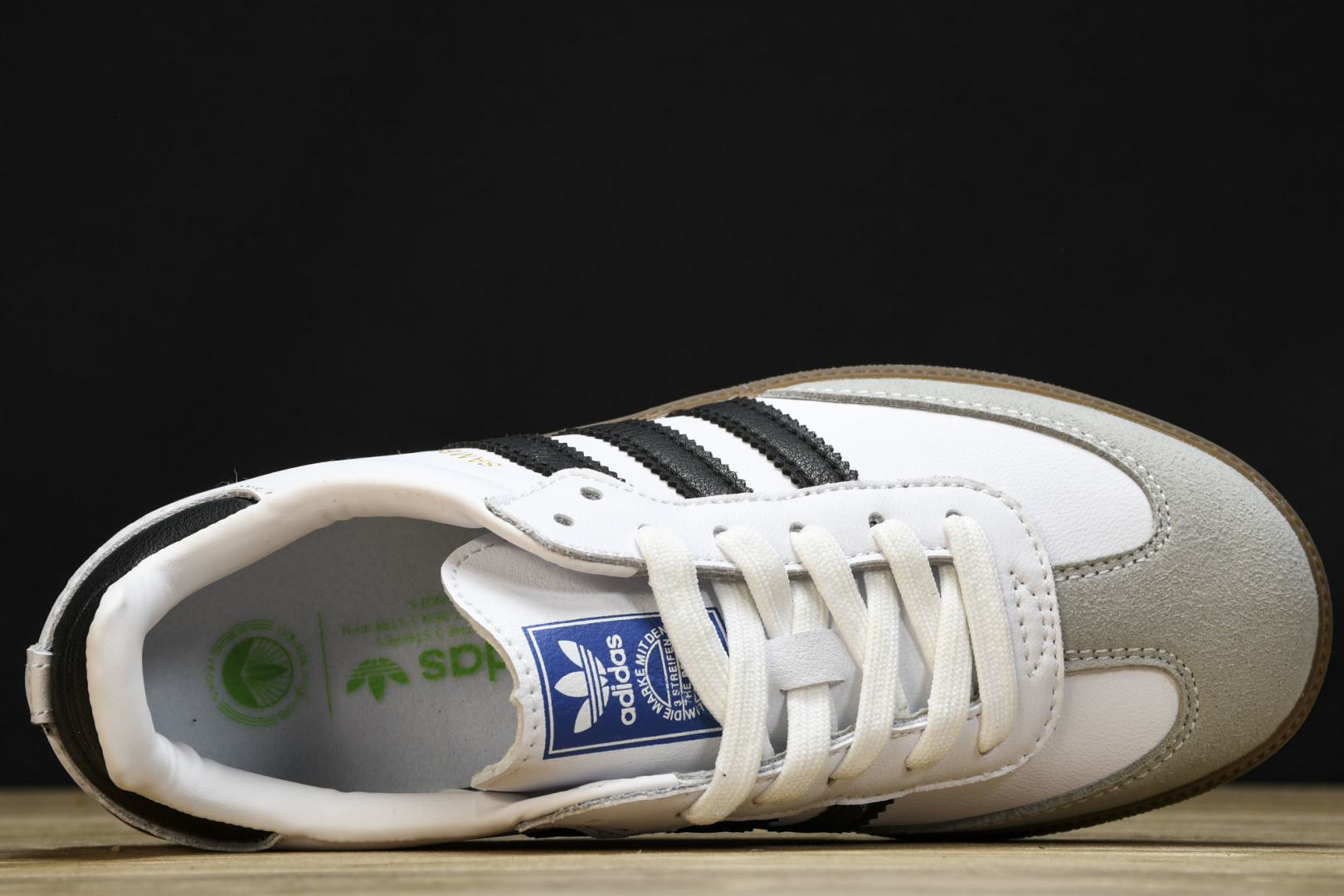 (童鞋)Ad Originals Samba 白黑灰 FW2427尺码：26 27 28 29 30 3
