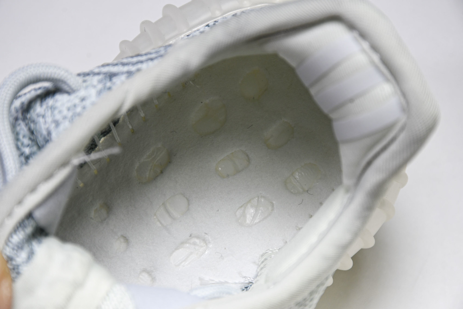 (儿童鞋)YEEZY BOOST 350 V2 真爆软底大小童运动鞋 冰蓝满天星 FW5317#真爆底 