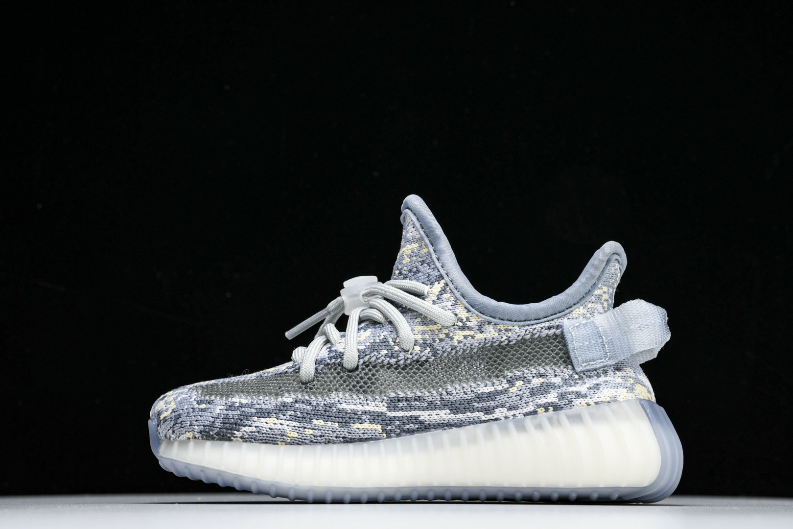 (儿童鞋)YEEZY BOOST 350 V2 真爆软底大小童运动鞋 海之蓝 FW3766#真爆底 魔术