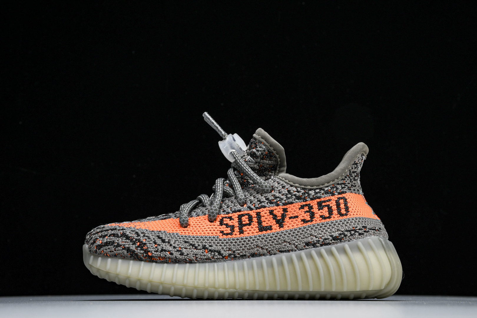 (儿童鞋)YEEZY BOOST 350 V2 真爆软底大小童运动鞋 灰橙满天星 GW1229#真爆底 