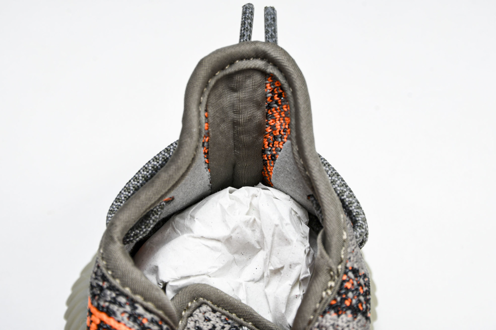 (儿童鞋)YEEZY BOOST 350 V2 真爆软底大小童运动鞋 灰橙满天星 GW1229#真爆底 
