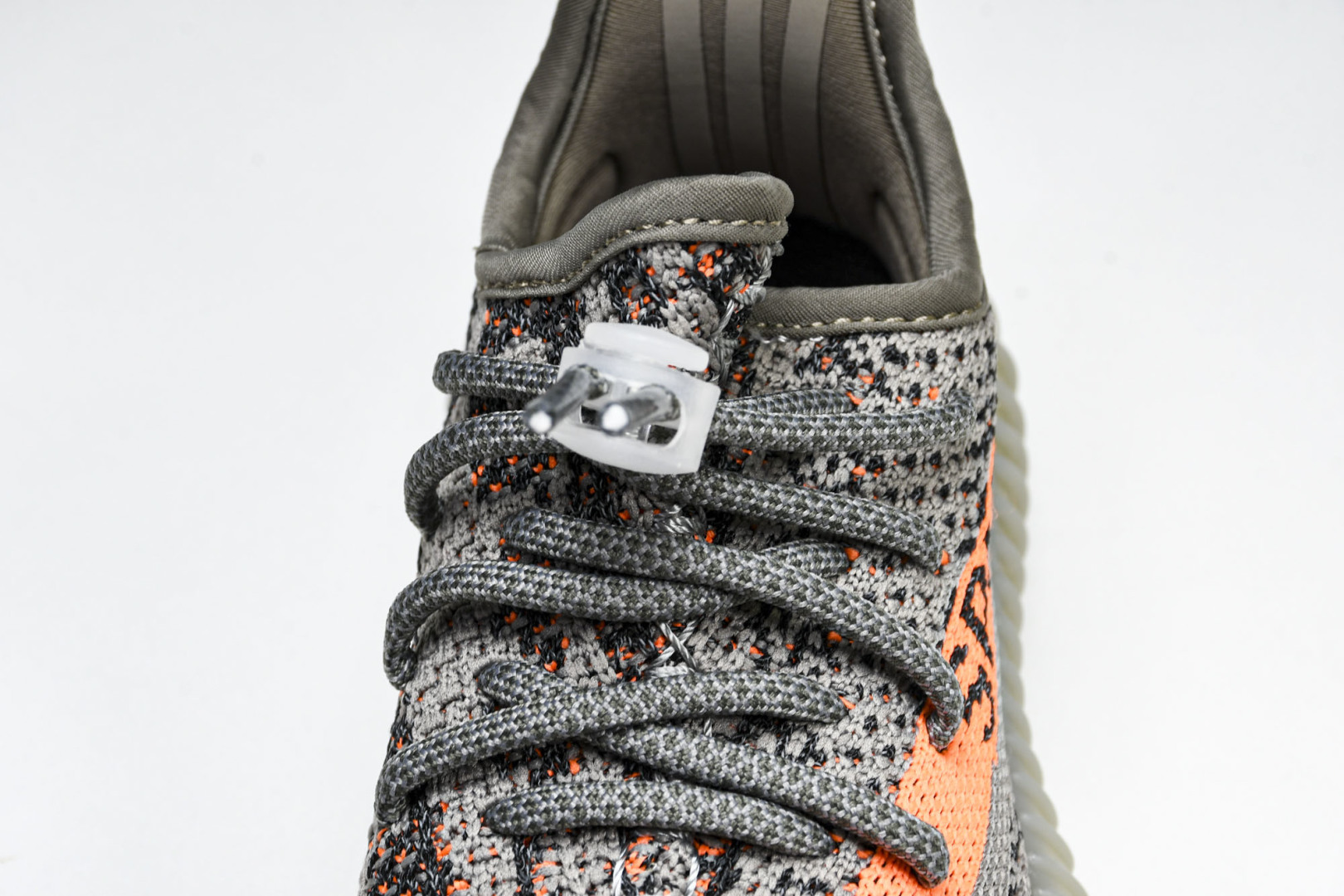 (儿童鞋)YEEZY BOOST 350 V2 真爆软底大小童运动鞋 灰橙满天星 GW1229#真爆底 