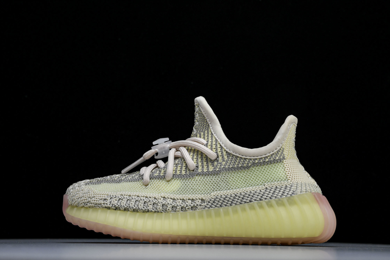 (儿童鞋)YEEZY BOOST 350 V2 真爆软底大小童运动鞋 天鹅白满天星 FW5318#真爆底