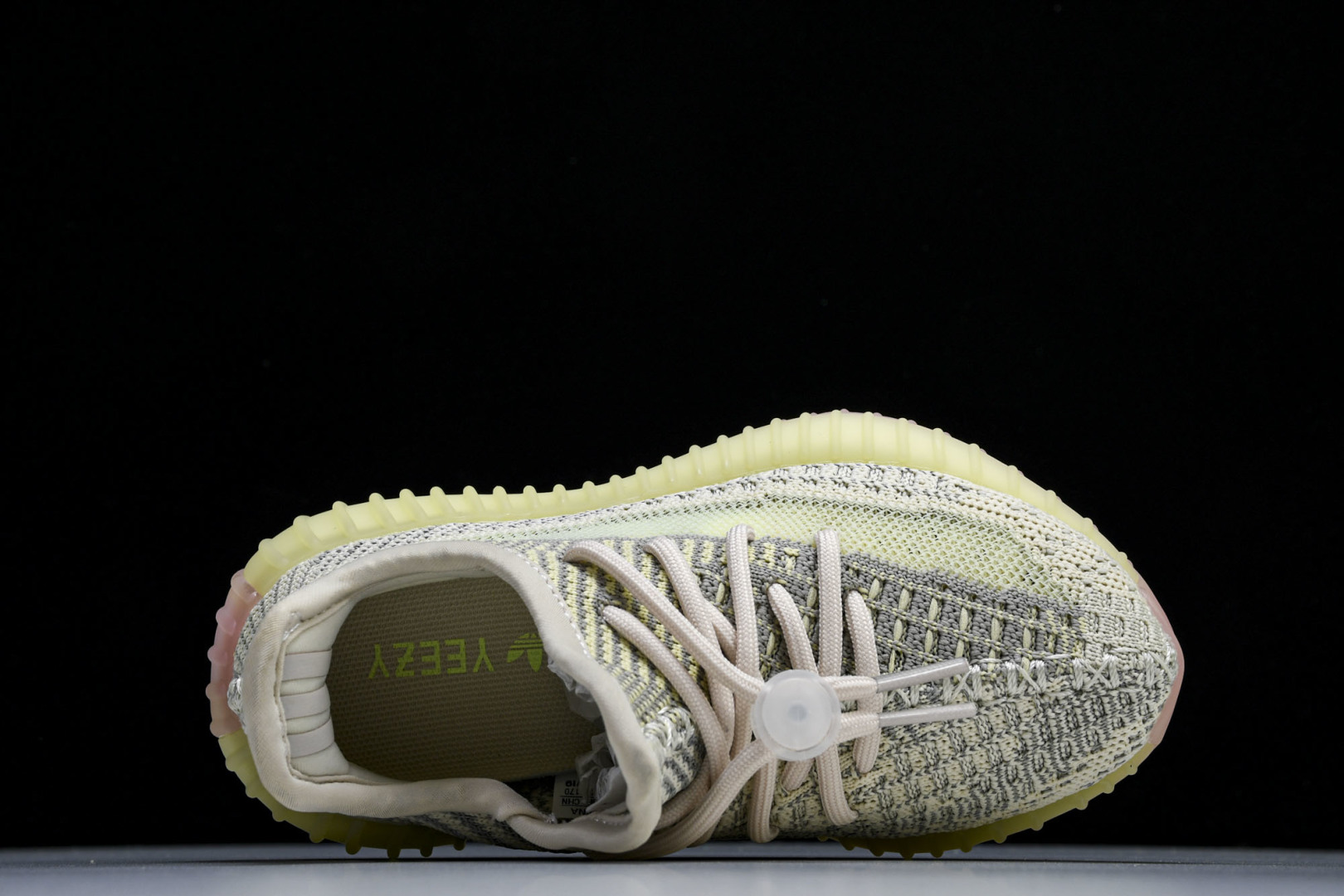 (儿童鞋)YEEZY BOOST 350 V2 真爆软底大小童运动鞋 天鹅白满天星 FW5318#真爆底