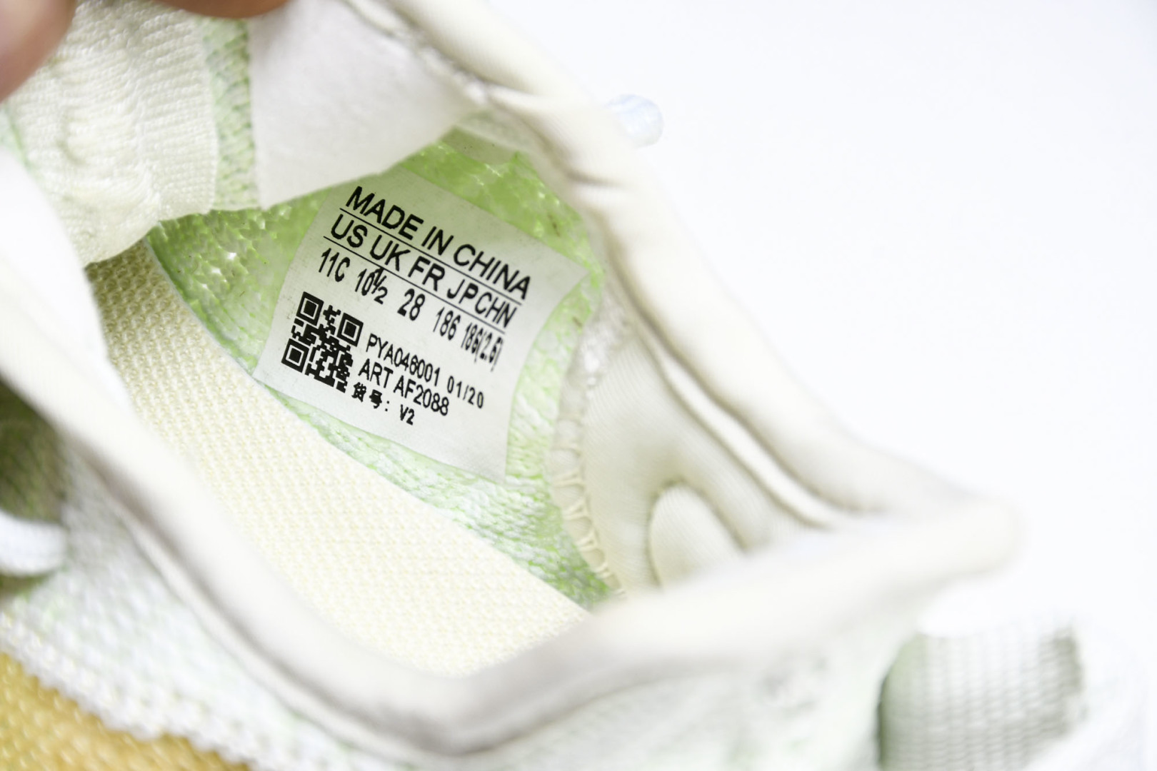 (儿童鞋)YEEZY BOOST 350 V2 真爆软底大小童运动鞋 亚洲 C#真爆底 魔术扣，兔系带，