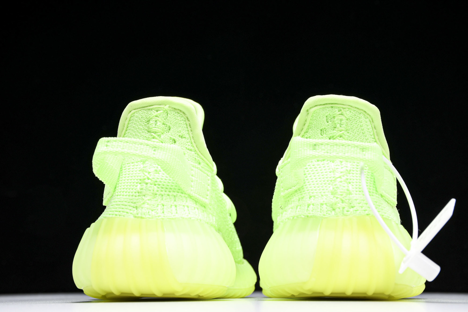 (儿童鞋)YEEZY BOOST 350 V2 真爆软底大小童运动鞋 荧光绿 EG6887#真爆底 魔术