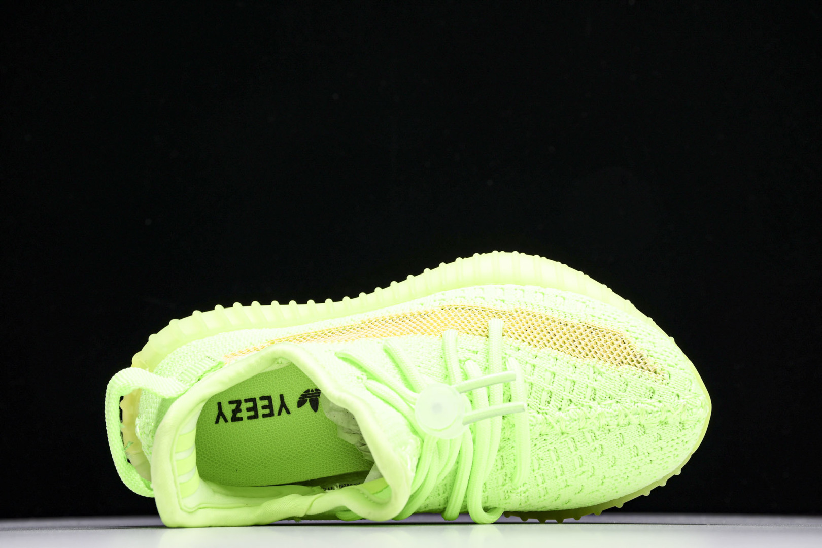(儿童鞋)YEEZY BOOST 350 V2 真爆软底大小童运动鞋 荧光绿 EG6887#真爆底 魔术