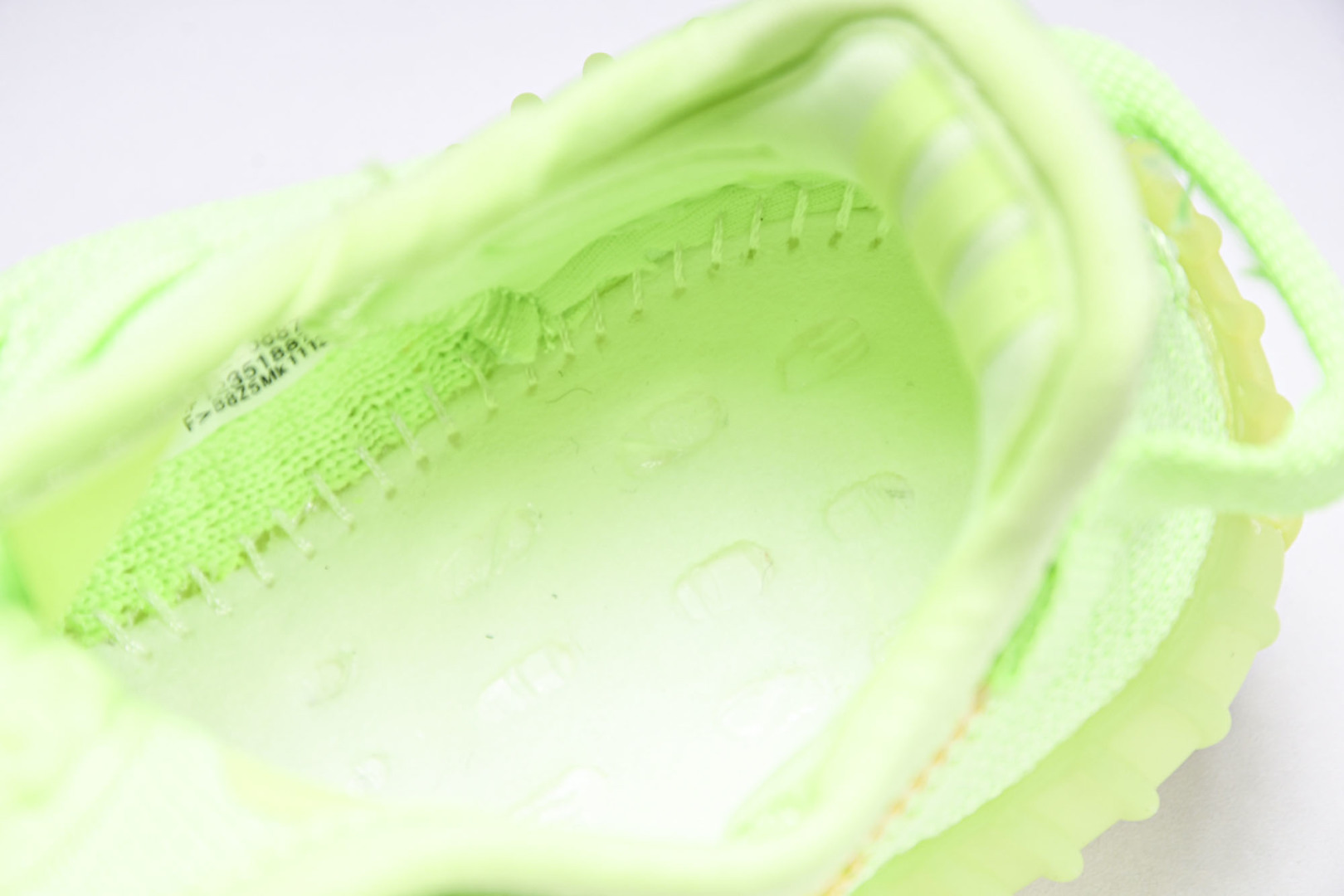 (儿童鞋)YEEZY BOOST 350 V2 真爆软底大小童运动鞋 荧光绿 EG6887#真爆底 魔术