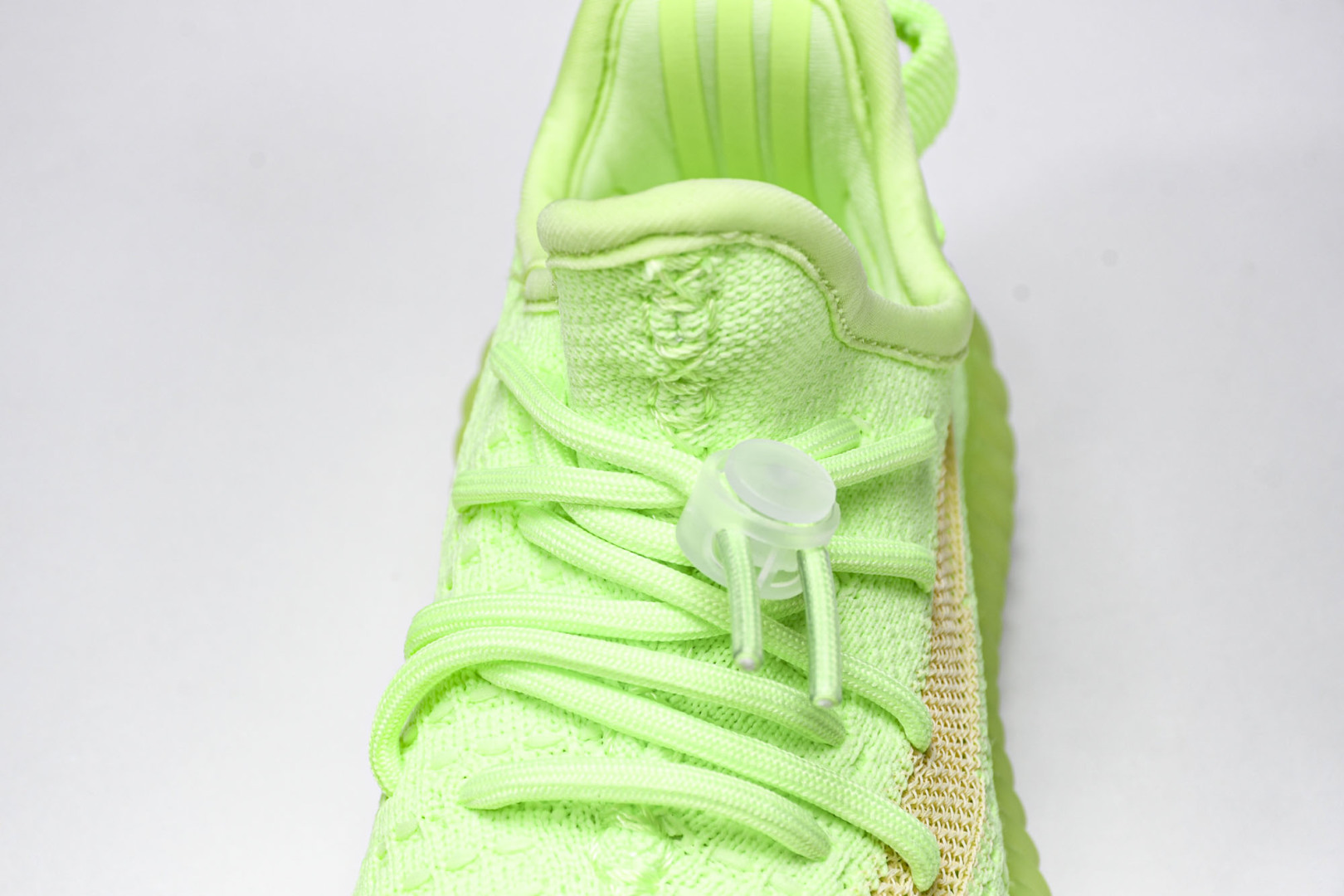 (儿童鞋)YEEZY BOOST 350 V2 真爆软底大小童运动鞋 荧光绿 EG6887#真爆底 魔术