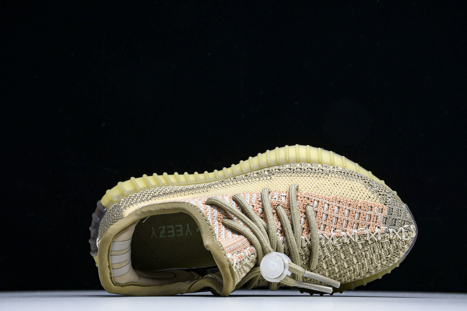 (儿童鞋)YEEZY BOOST 350 V2 真爆软底大小童运动鞋 脏橙 FZ5240#真爆底 魔术扣
