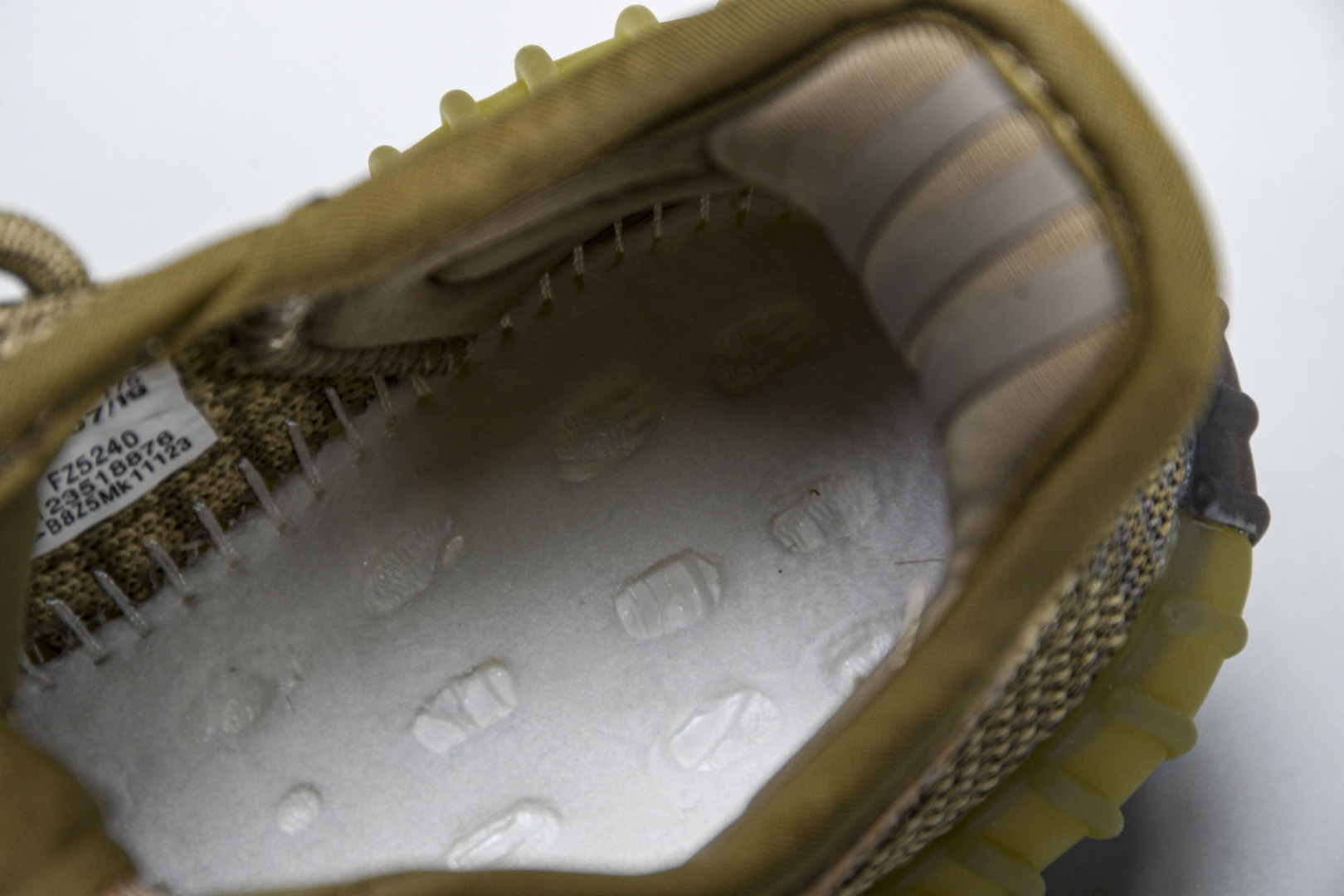 (儿童鞋)YEEZY BOOST 350 V2 真爆软底大小童运动鞋 脏橙 FZ5240#真爆底 魔术扣