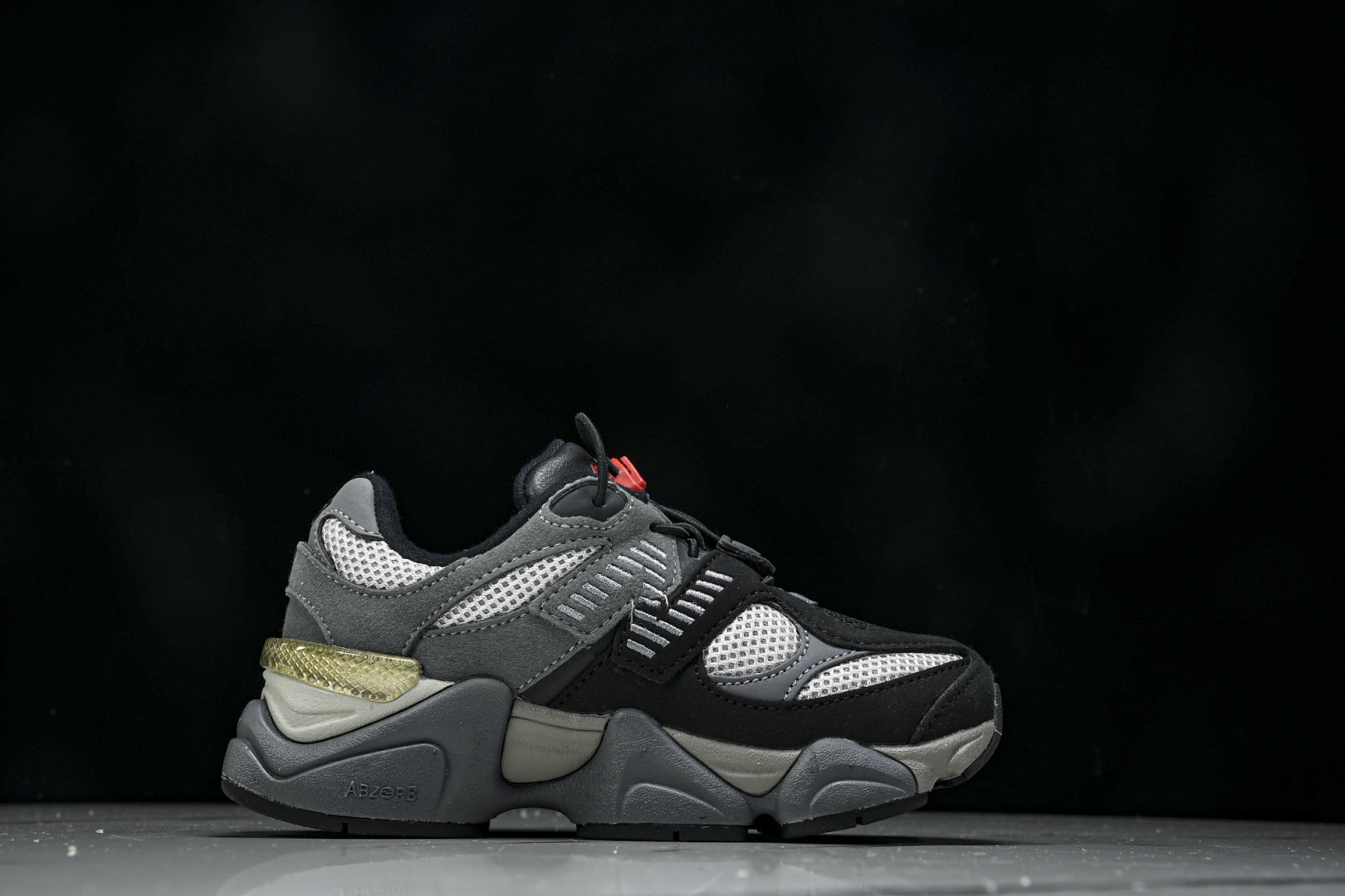 (童鞋)New Balance NB 9060系列 新百伦魔术扣童鞋 PV9060BLK尺寸 28 29