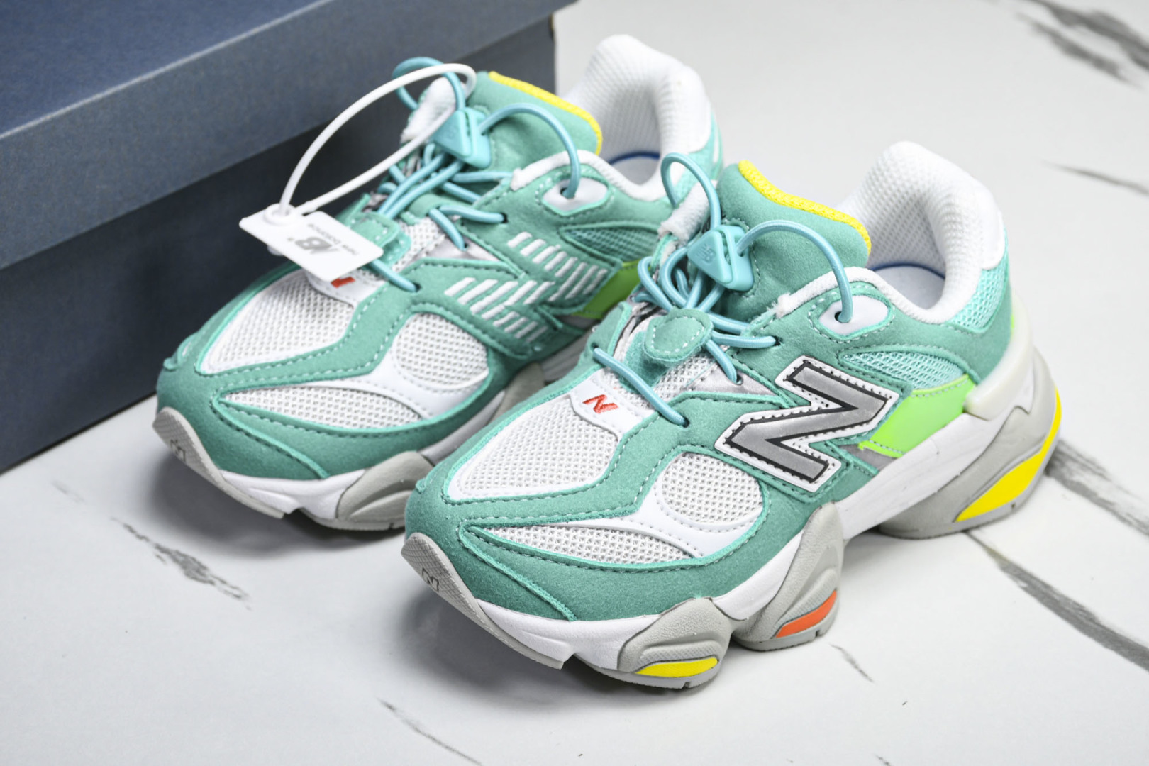 (童鞋)New Balance NB 9060系列 新百伦魔术扣童鞋 PV9060DBT尺寸 28 29