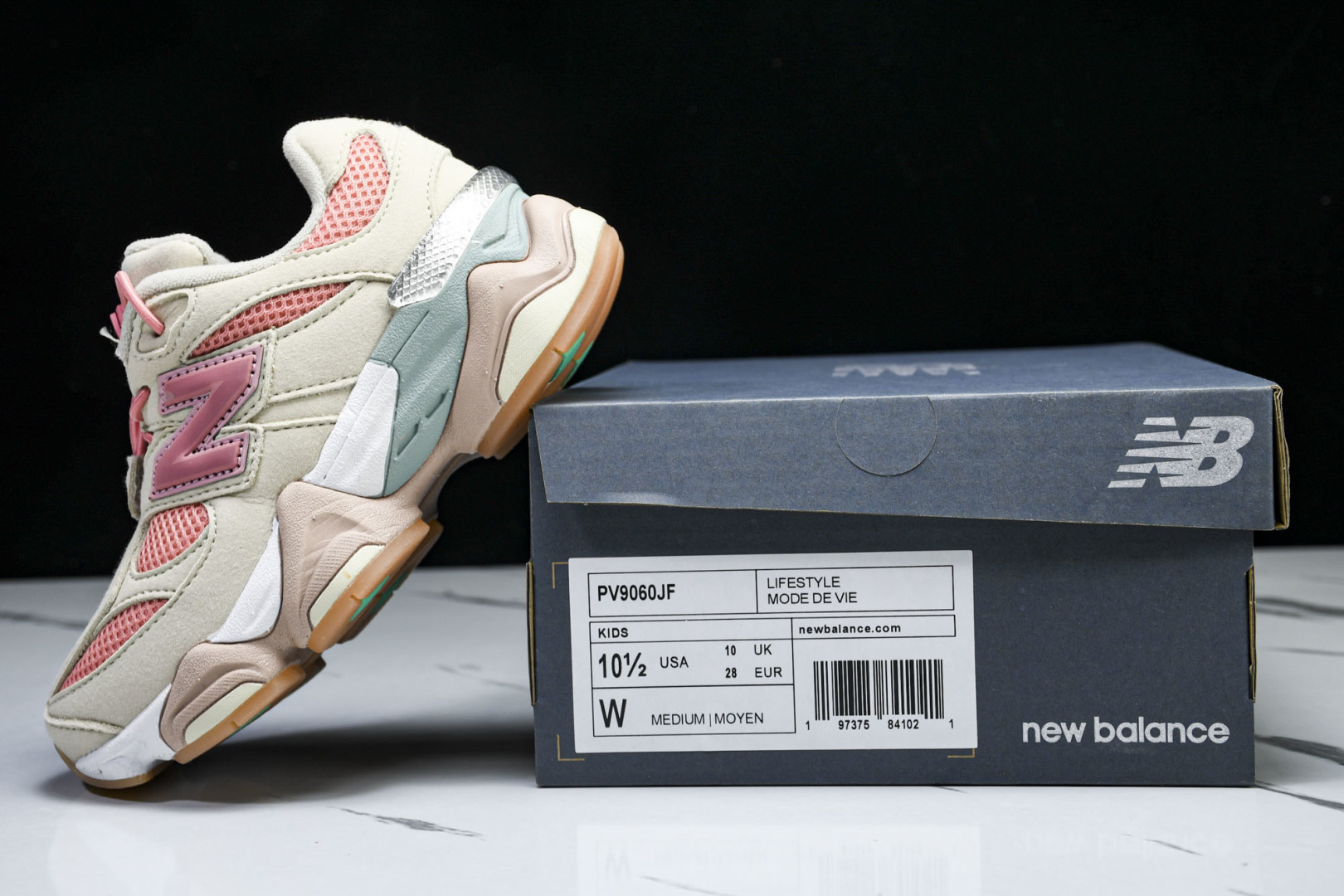 (童鞋)New Balance NB 9060系列 新百伦魔术扣童鞋 PV9060JF尺寸 28 29 