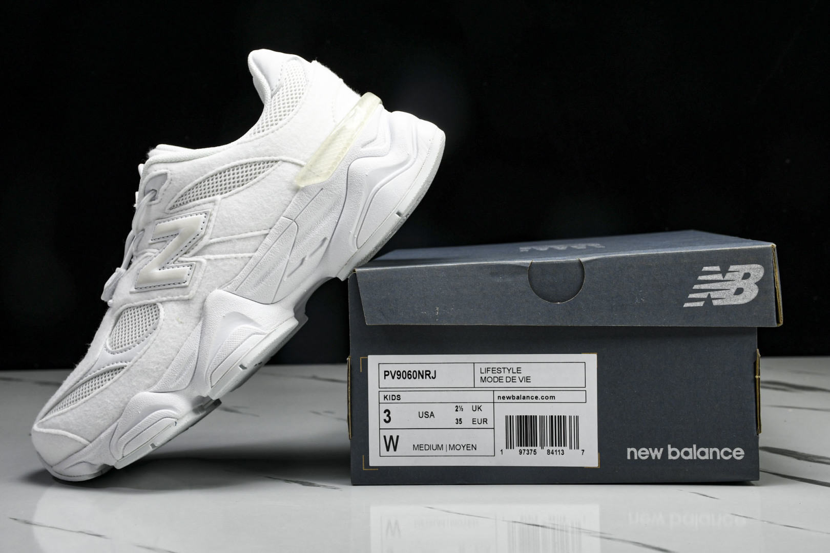 (童鞋T1)New Balance NB 9060系列 新百伦魔术扣童鞋 PV906ONRJ尺寸 28 