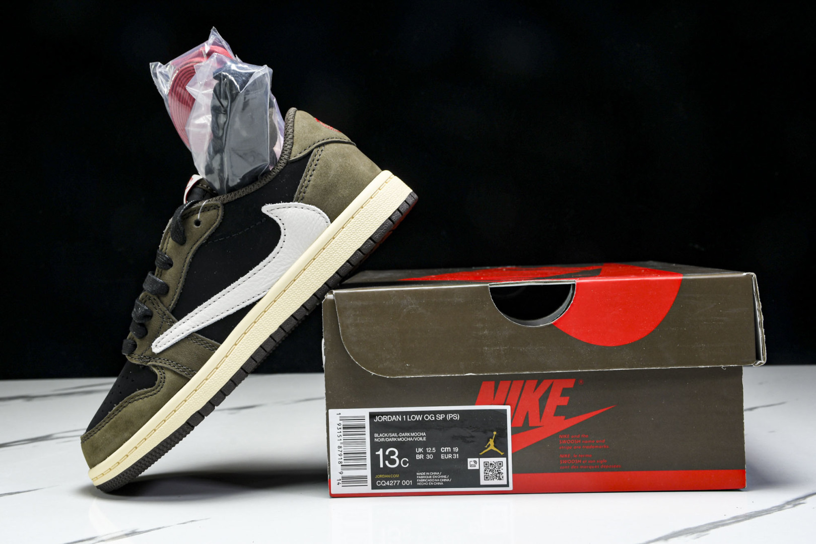 (纯原T1) 童鞋 Travis Scott x Air Jordan 1 Low OG AJ1 乔1T