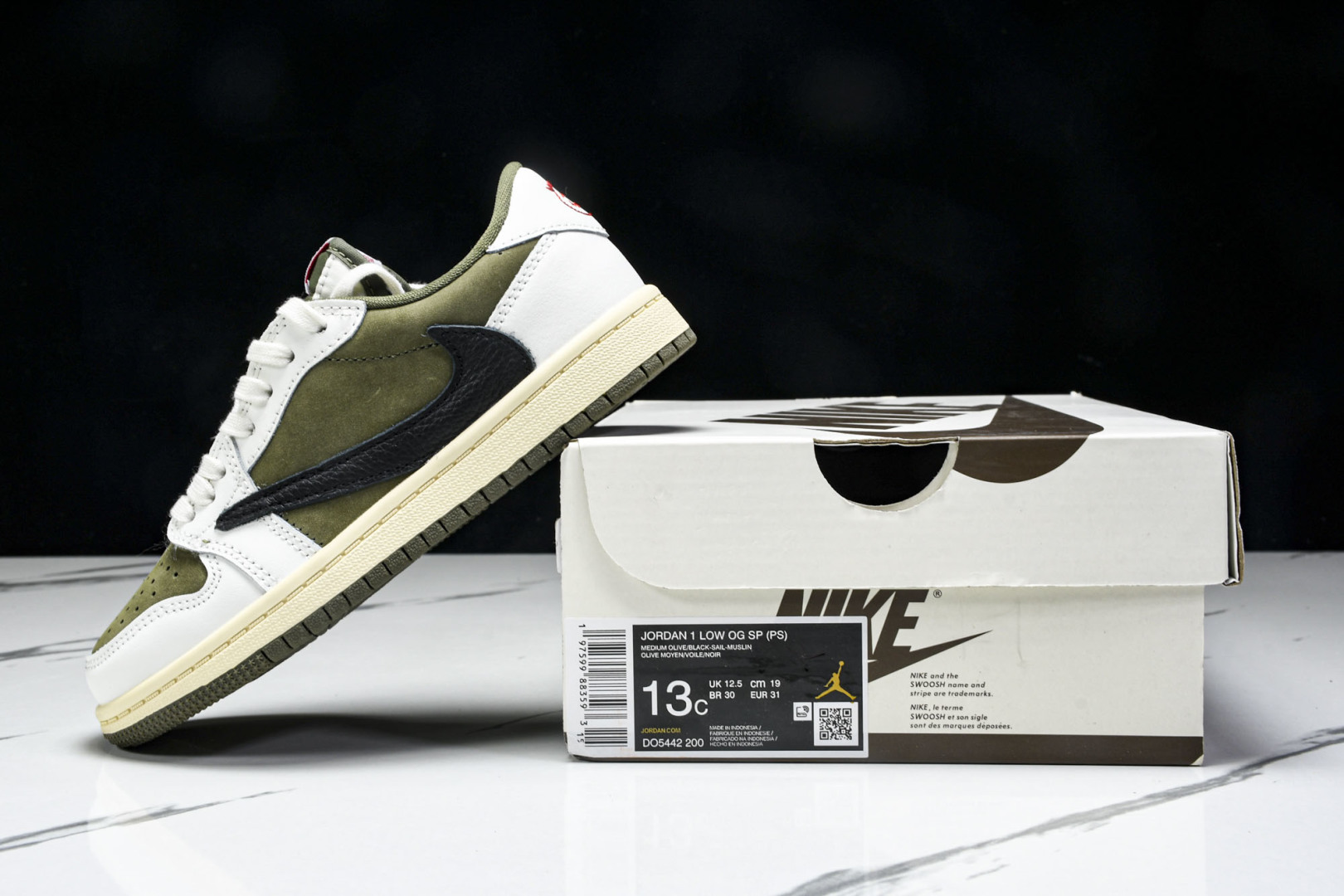 (纯原T1) 童鞋 Travis Scott x Air Jordan 1 Low OG AJ1 乔1T