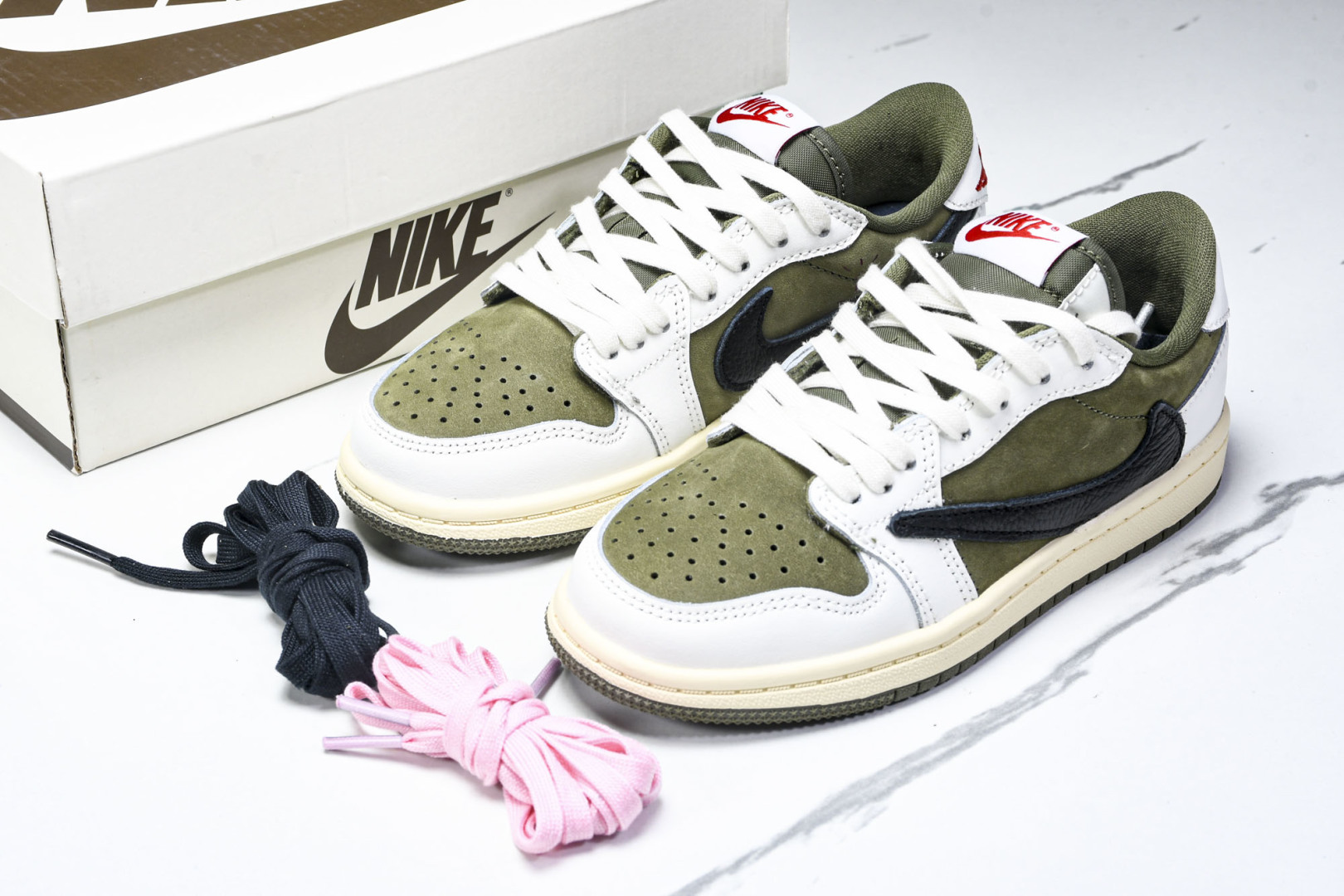 (纯原T1) 童鞋 Travis Scott x Air Jordan 1 Low OG AJ1 乔1T