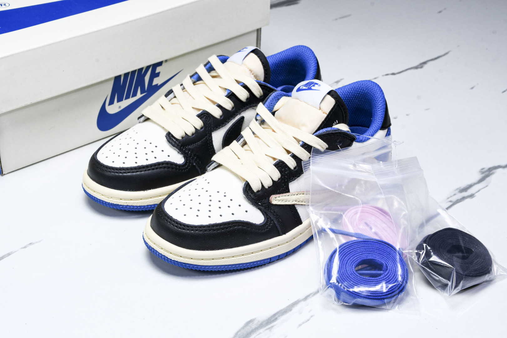 (纯原T1) 童鞋 Travis Scott x Air Jordan 1 Low OG AJ1 乔1T