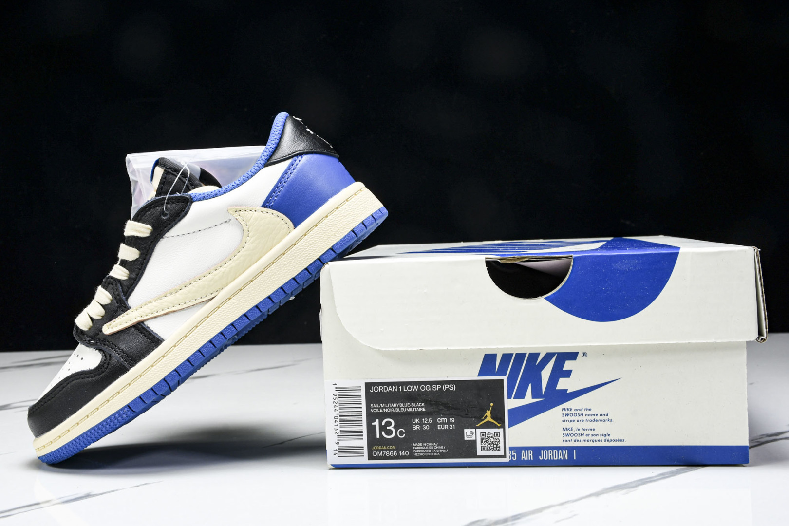 (纯原T1) 童鞋 Travis Scott x Air Jordan 1 Low OG AJ1 乔1T