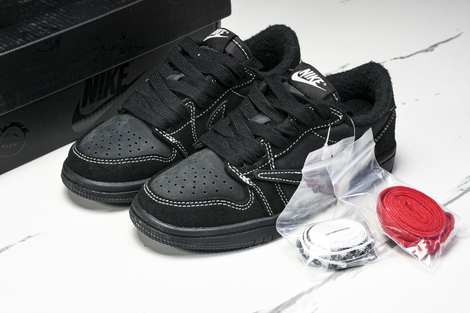 (纯原T1) 童鞋 Travis Scott x Air Jordan 1 Low OG AJ1 乔1T