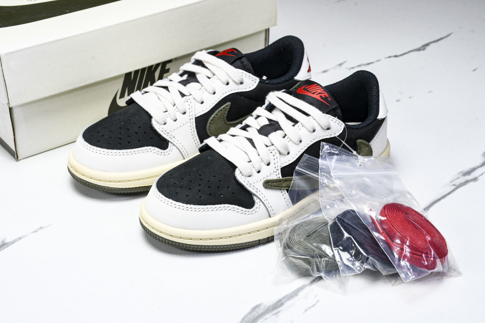 (纯原T1) 童鞋 Travis Scott x Air Jordan 1 Low OG AJ1 乔1T