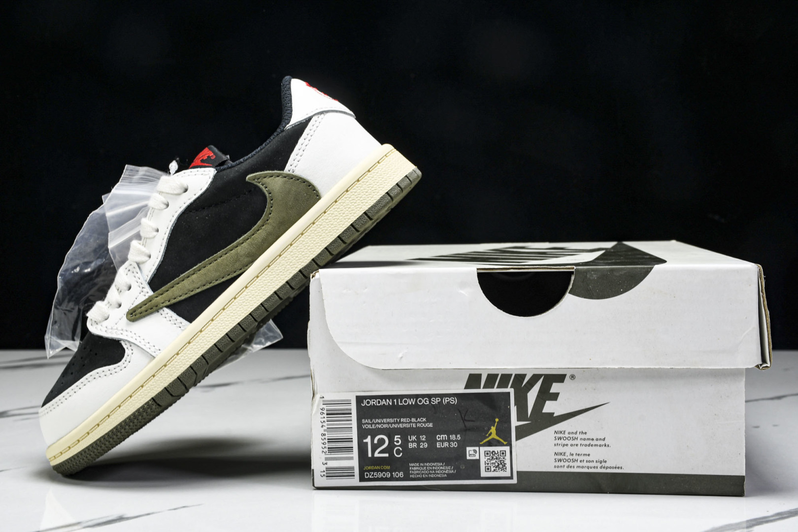 (纯原T1) 童鞋 Travis Scott x Air Jordan 1 Low OG AJ1 乔1T