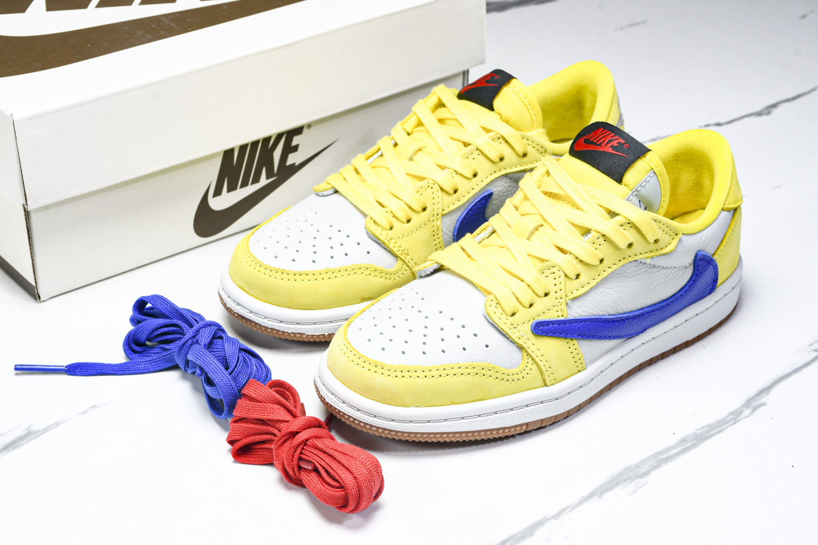 (纯原T1) 童鞋 Travis Scott x Air Jordan 1 Low OG AJ1 乔1T