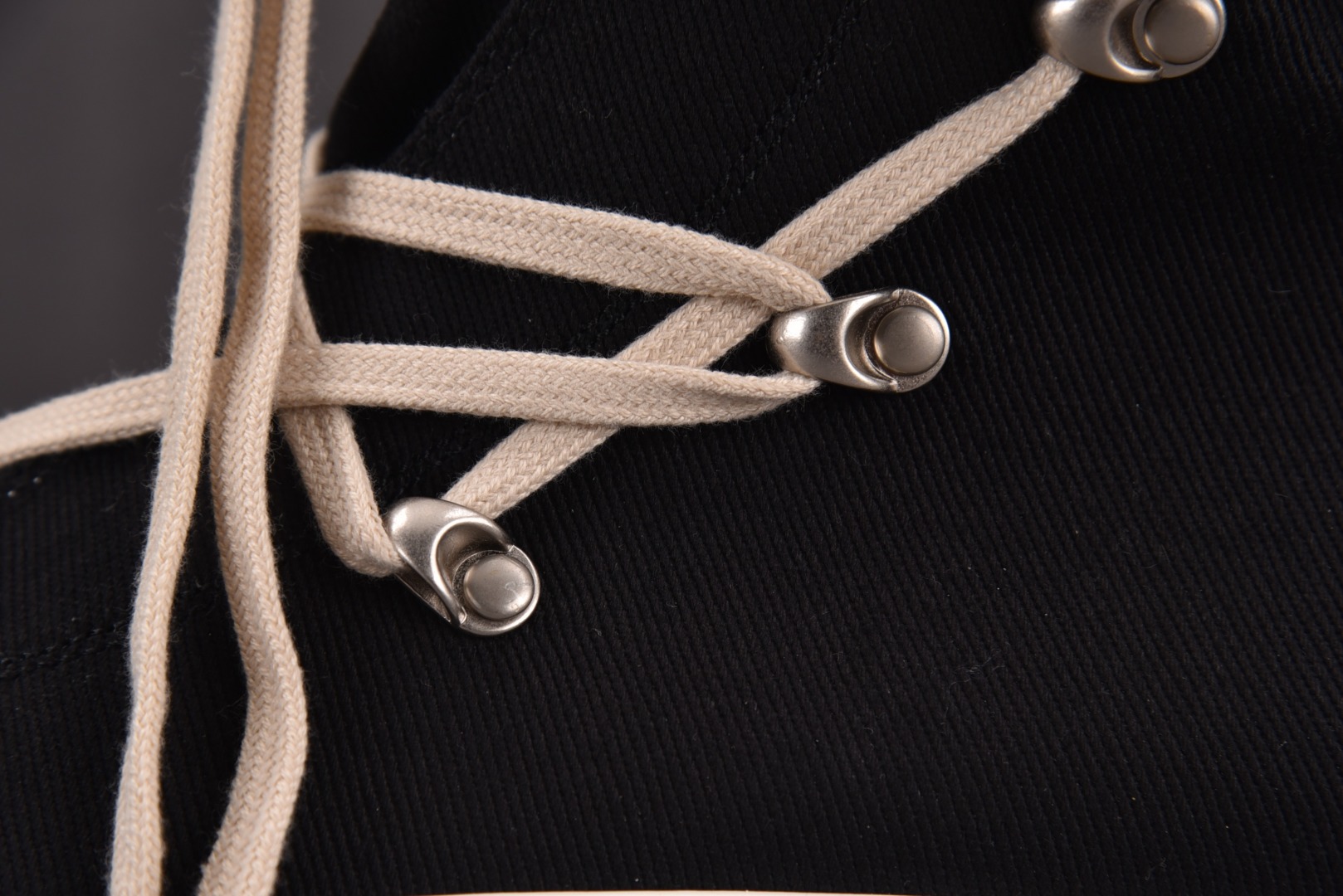  Rick Owens Drkshdw 黑布米白黑 尺码：36 37 38 39 40 41 42 43