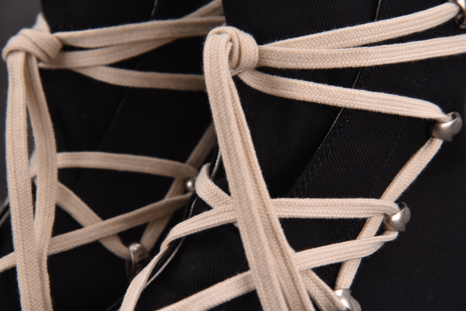 Rick Owens Drkshdw 黑布米白黑 尺码：36 37 38 39 40 41 42 43